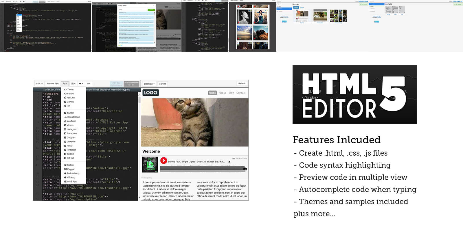 HTML5 Editor App