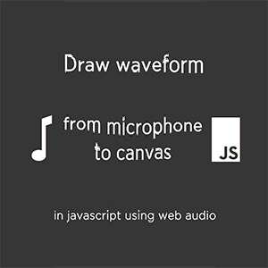 Draw waveform from micrphone to canvas